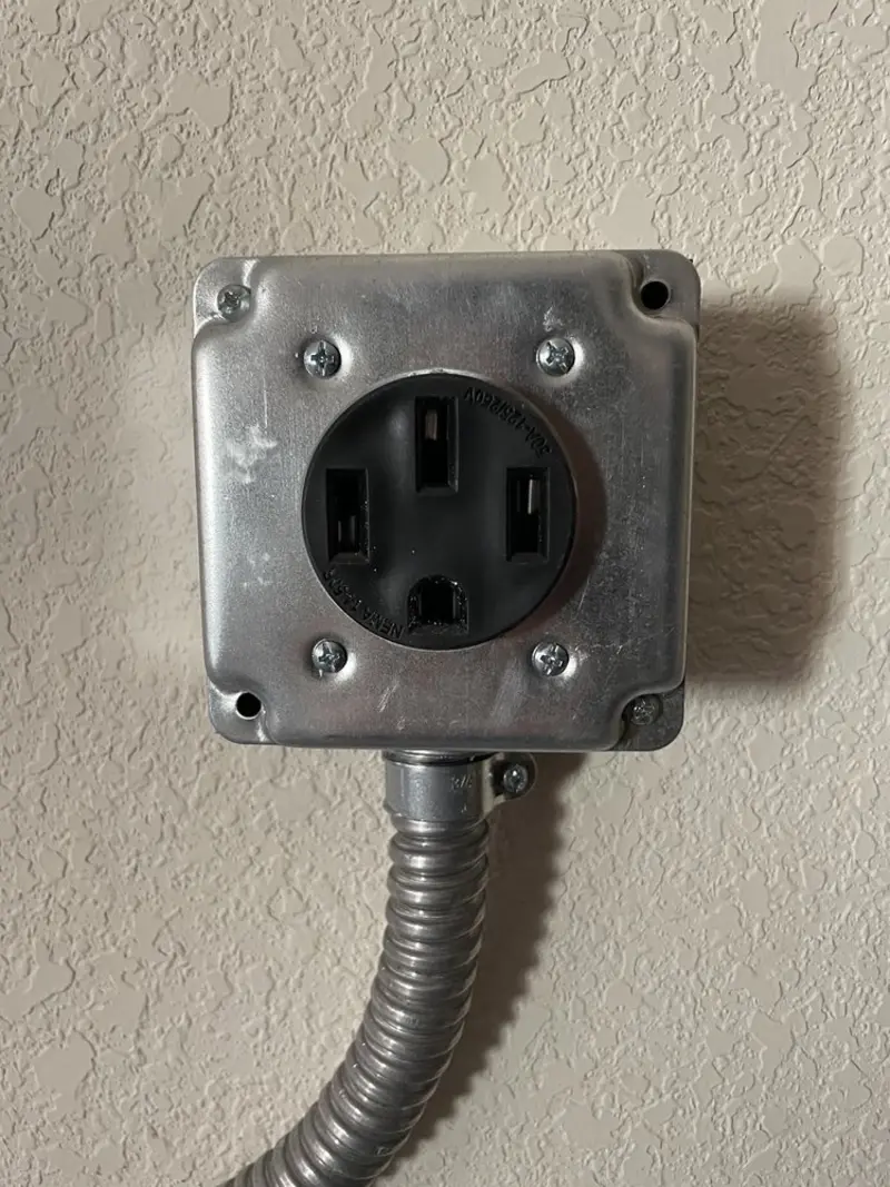 NEMA 14-50 outlet installed for Electrical Panel Upgrade in Nephi